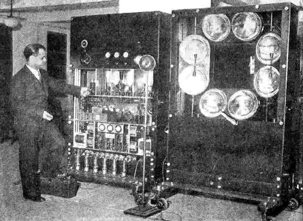 Early television equipment